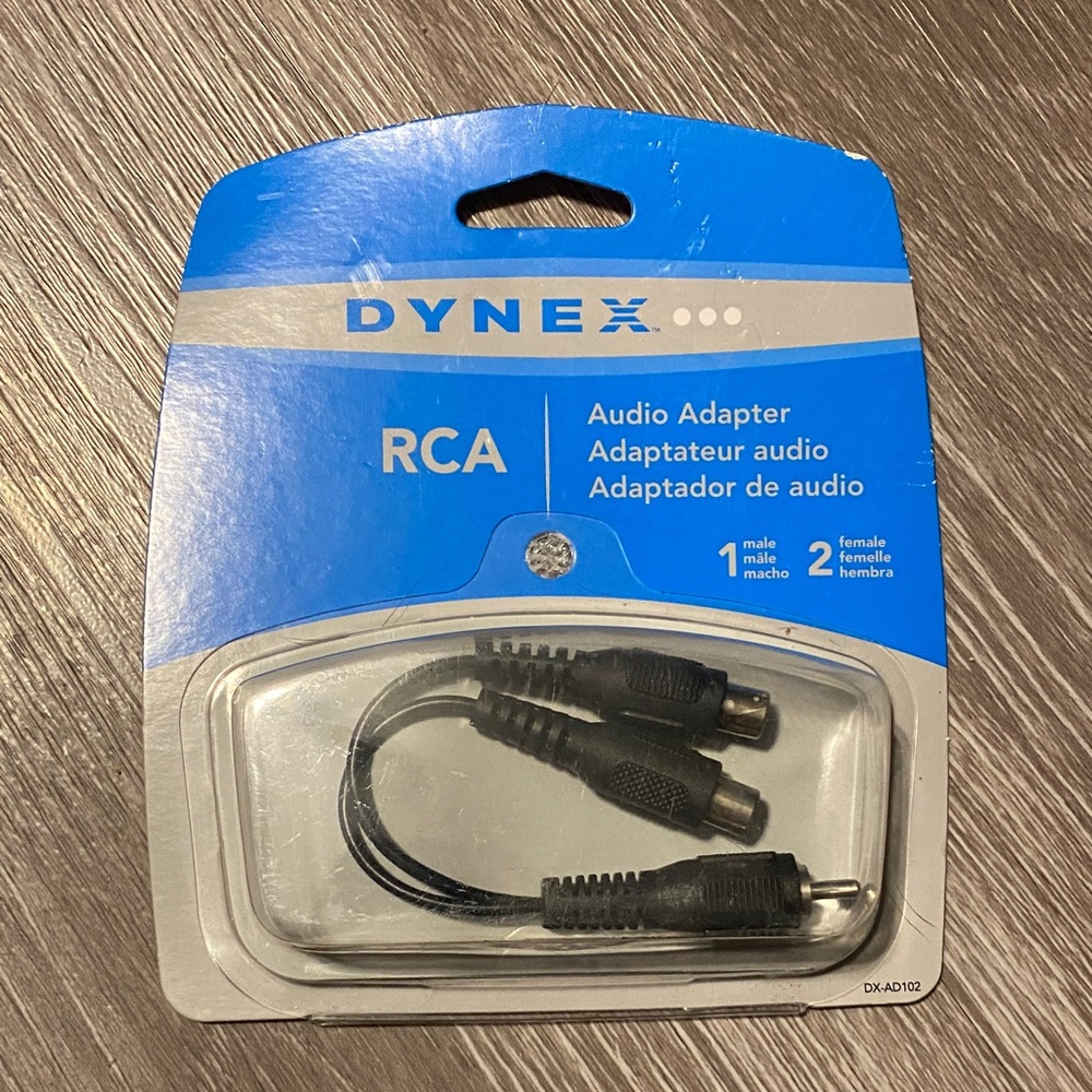 Dynex Black RCA Audio Adapter